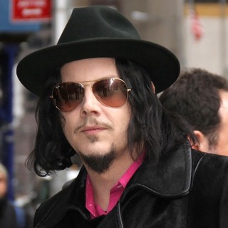 Jack White in Celebrities at The Ed Sullivan Theater for The Late Show with David Letterman
