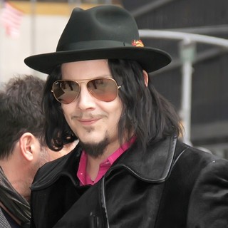 Jack White in Celebrities at The Ed Sullivan Theater for The Late Show with David Letterman