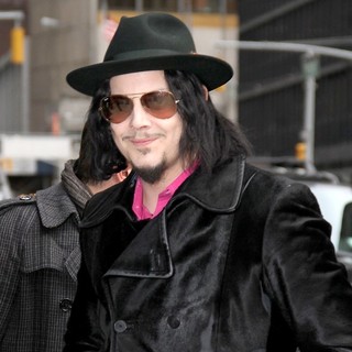 Jack White in Celebrities at The Ed Sullivan Theater for The Late Show with David Letterman