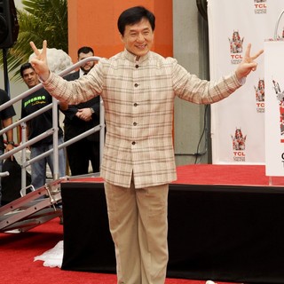 Jackie Chan in Jackie Chan Is Honoured with A Hand and Foot Print Ceremony