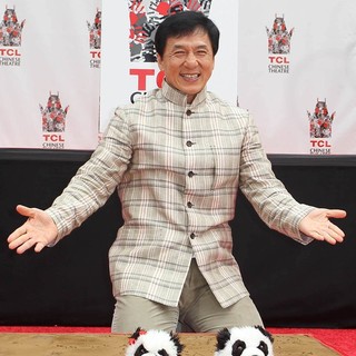 Jackie Chan in Jackie Chan Is Honoured with A Hand and Foot Print Ceremony