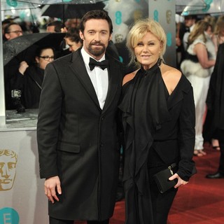 Hugh Jackman in The 2013 EE British Academy Film Awards - Arrivals - jackman-furness-2013-ee-british-academy-film-awards-04