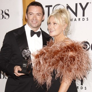 Hugh Jackman, Deborra-Lee Furness in The 66th Annual Tony Awards - Press Room