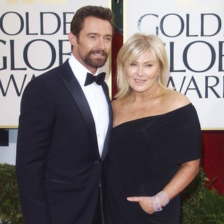 Hugh Jackman, Deborra-Lee Furness in 70th Annual Golden Globe Awards - Arrivals