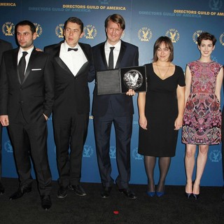 Hugh Jackman, Tom Hooper, Anne Hathaway in 65th Annual Directors Guild of America Awards - Press Room