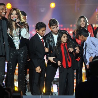Jermaine Jackson, La Toya Jackson, Prince Jackson, Prince Michael II, Paris Jackson in Michael Jackson Tribute Concert Held at The Cardiff Millenium Stadium