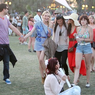 Joshua Jackson, Diane Kruger, Nina Dobrev in Celebrities at The 2012 Coachella Valley Music and Arts Festival - Day 3