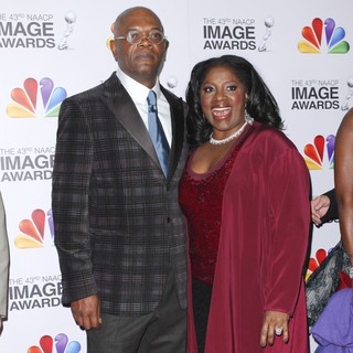 Samuel L. Jackson, LaTanya Richardson in The 43rd Annual NAACP Awards - Arrivals