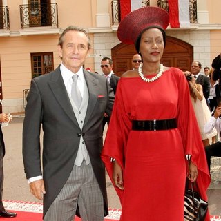 Jacky Ickx, Khadja Nin in Religious Ceremony of The Royal Wedding of Prince Albert II of Monaco to Charlene Wittstock