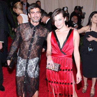Marc Jacobs, Milla Jovovich in Schiaparelli and Prada Impossible Conversations Costume Institute Gala