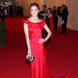 Jaime King in Schiaparelli and Prada Impossible Conversations Costume Institute Gala