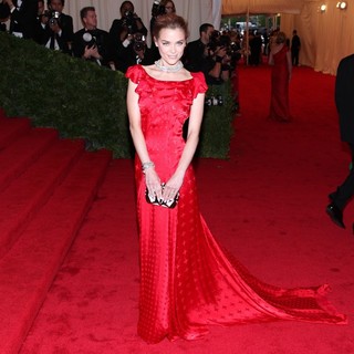 Jaime King in Schiaparelli and Prada Impossible Conversations Costume Institute Gala