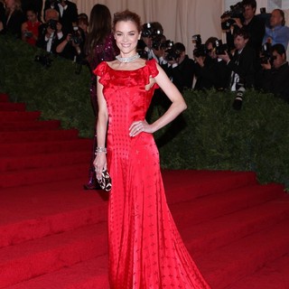 Jaime King in Schiaparelli and Prada Impossible Conversations Costume Institute Gala