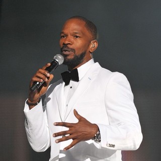 Jamie Foxx in Michael Jackson Tribute Concert Held at The Cardiff Millenium Stadium