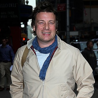 Jamie Oliver in Celebrities Arriving at The Ed Sullivan Theater for The Late Show with David Letterman