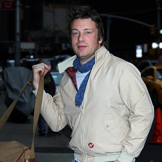 Jamie Oliver in Celebrities Arriving at The Ed Sullivan Theater for The Late Show with David Letterman