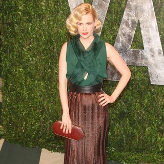 January Jones in 2012 Vanity Fair Oscar Party - Arrivals