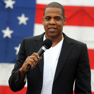 Jay-Z in Jay-Z Press Conference on The Steps of The Philadelphia Museum of Art