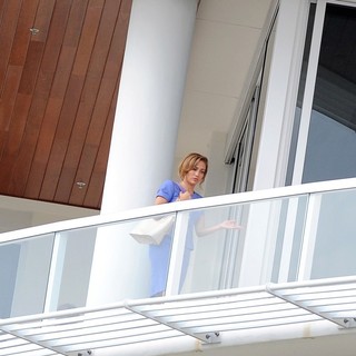 Jennifer Lopez in On The Film Set of Parker Shooting on Location in Florida