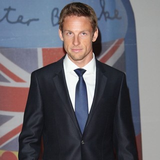 Jenson Button in The BRIT Awards 2012 - Arrivals - jenson-button-brit-awards-2012-02