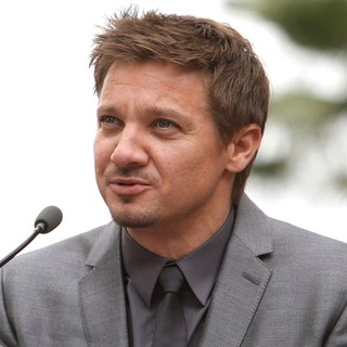 Jeremy Renner in Scarlett Johansson Is Honored with A Star on The Hollywood Walk of Fame