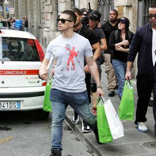Vinny Guadagnino in Casts Shopping in Florence While Flming The Reality Show 'Jersey Shore'