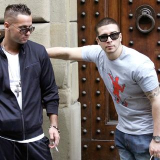 The Situation, Vinny Guadagnino in Casts Shopping in Florence While Flming The Reality Show 'Jersey Shore'