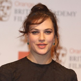 Jessica Brown Findlay in Orange British Academy Film Awards 2012 - Press Room