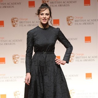 Jessica Brown Findlay in Orange British Academy Film Awards 2012 - Press Room