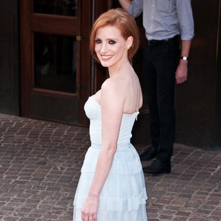 Jessica Chastain in Special Screening of The Debt - Outside Arrivals