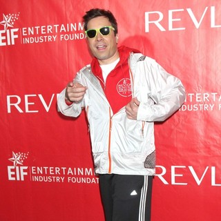 Jimmy Fallon in The 15th Annual EIF REVLON Run-Walk for Women on The Streets of Manhattan