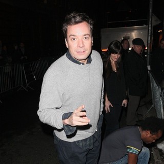 Jimmy Fallon in David Lee Roth Performs at Cafe Wha - Arrivals