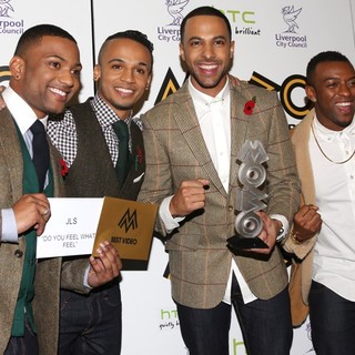 JLS in The MOBO Awards 2012 - Press Room