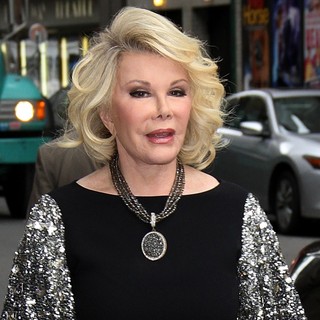 Joan Rivers in Celebrities Arriving for The Late Show with David Letterman