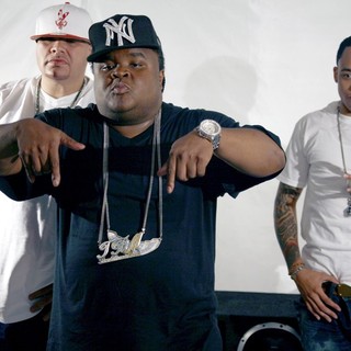 Fat Joe, Fred The Godson, Cory Gunz in On The Set of A New Music Video for Rapper Fred The Godson