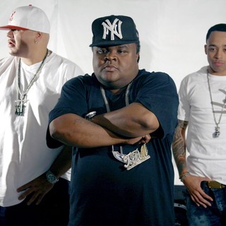 Fat Joe, Fred The Godson, Cory Gunz in On The Set of A New Music Video for Rapper Fred The Godson