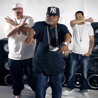 Fat Joe, Fred The Godson, Cory Gunz in On The Set of A New Music Video for Rapper Fred The Godson