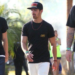 Joe Jonas, Jonas Brothers in Celebrities at The 2012 Coachella Valley Music and Arts Festival - Week 2 Day 3