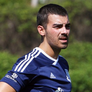 Joe Jonas, Jonas Brothers in Jonas Brothers Host Charity Soccer Match Before LA Galaxy - joe-jonas-jonas-brothers-host-charity-soccer-match-02