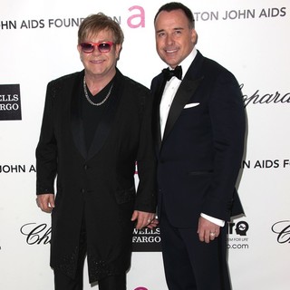 Elton John, David Furnish in The 20th Annual Elton John AIDS Foundation's Oscar Viewing Party - Arrivals