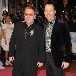Elton John, David Furnish in UK Premiere of It's a Boy Girl Thing - Arrivals
