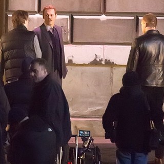 Filming on The Set of Mortdecai