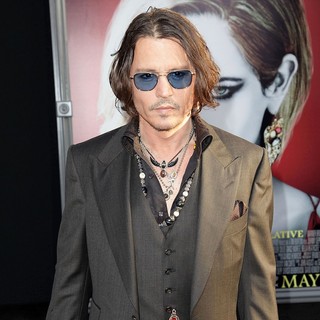 Johnny Depp in Dark Shadows Premiere