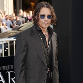 Johnny Depp in Dark Shadows Premiere
