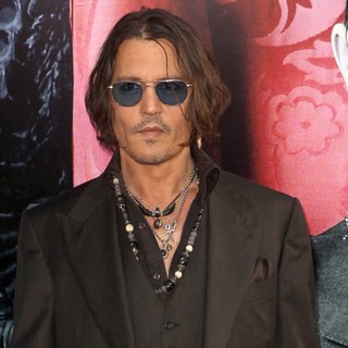 Johnny Depp in Dark Shadows Premiere