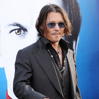 Johnny Depp in Dark Shadows Premiere