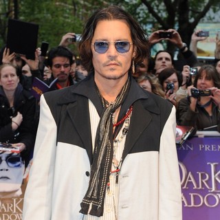 Johnny Depp in UK Premiere of Dark Shadows - Arrivals