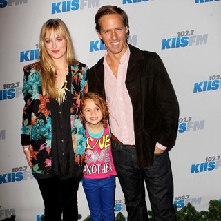 Dakota Johnson, Maggie Elizabeth Jones, Nat Faxon in KIIS FM's Jingle Ball 2012 - Arrivals