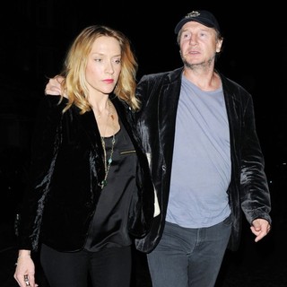 Freya St. Johnston, Liam Neeson in Liam Neeson Leaves Scott's Restaurant with Freya St. Johnston