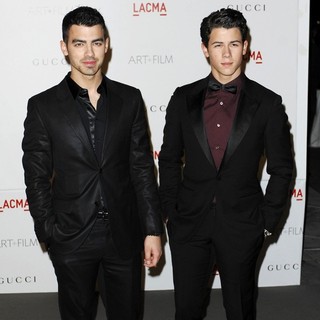 Joe Jonas, Nick Jonas, Jonas Brothers in LACMA's Art And Film Gala Honoring Clint Eastwood and John Baldessari
